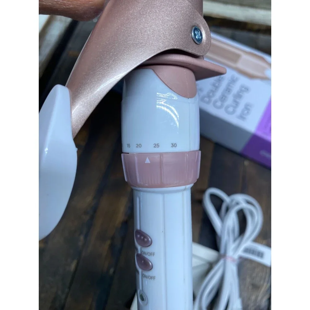 Conair Double Ceramic 1 ½-Inch Curling Iron White/Rose Gold CD703L